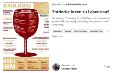 Michael Mahle auf Pinterest Social-Media-Bewerbung auf Pinterest