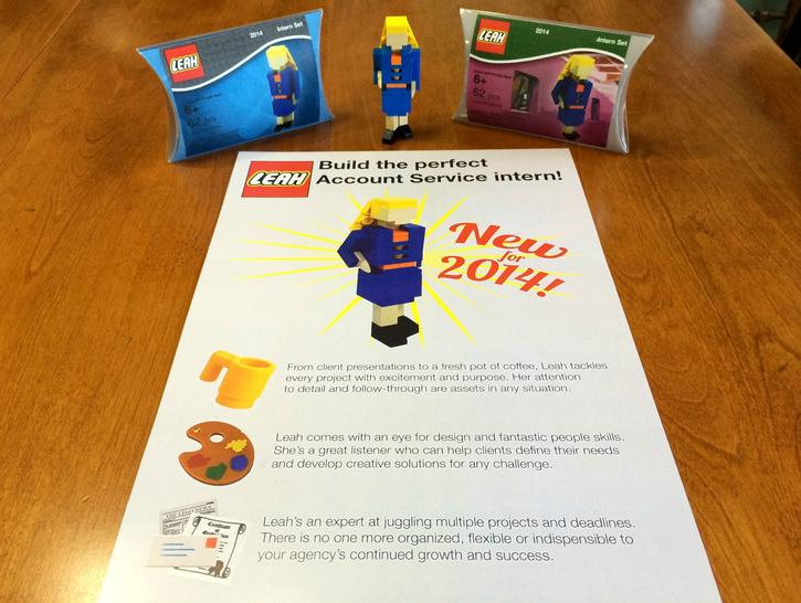 Lego-Figur für die Guerilla-Bewerbung