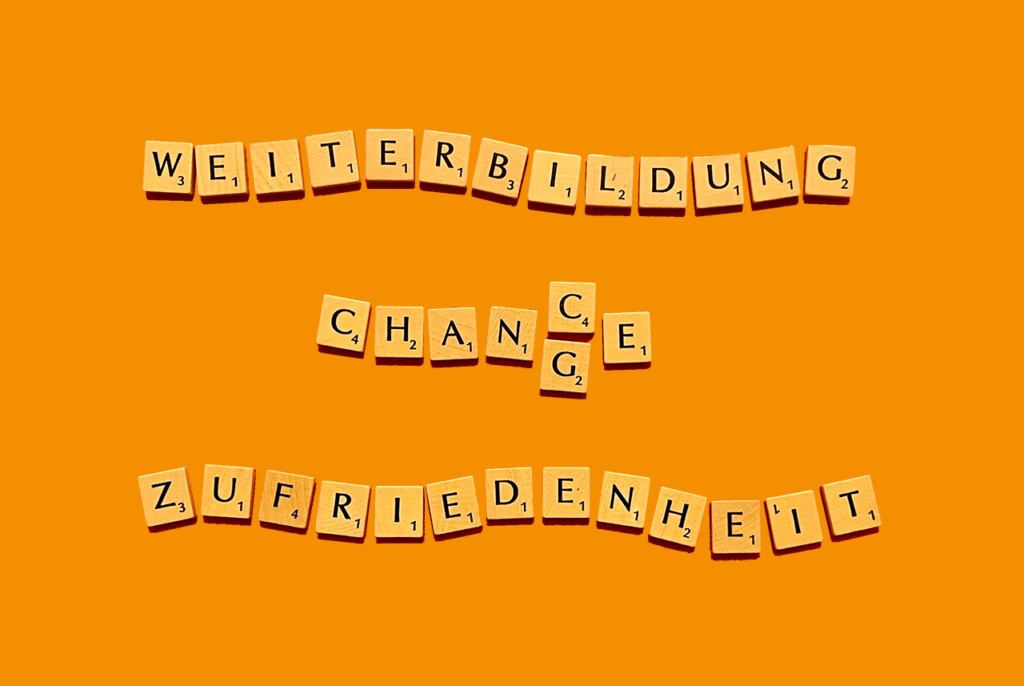 Scrabble zu Weiterbildung